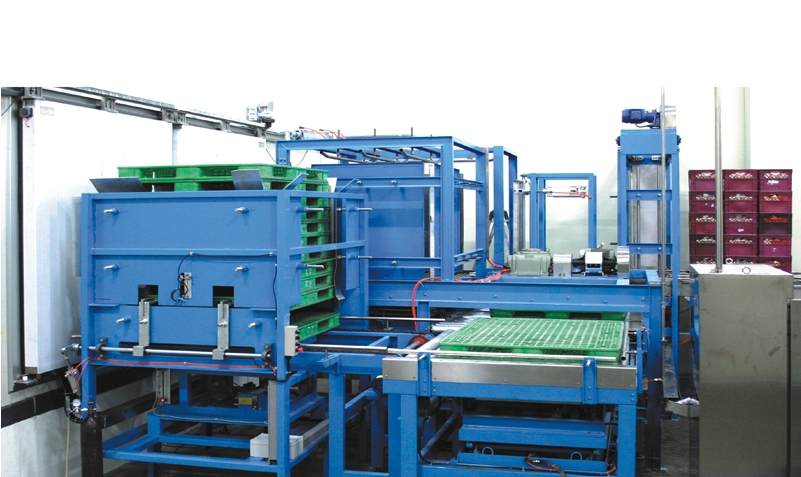 plastic crate palletizer